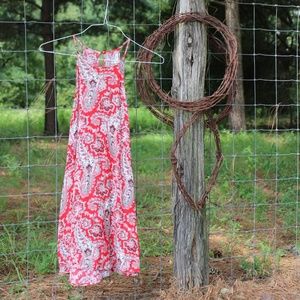 American eagle Red Paisley Dress